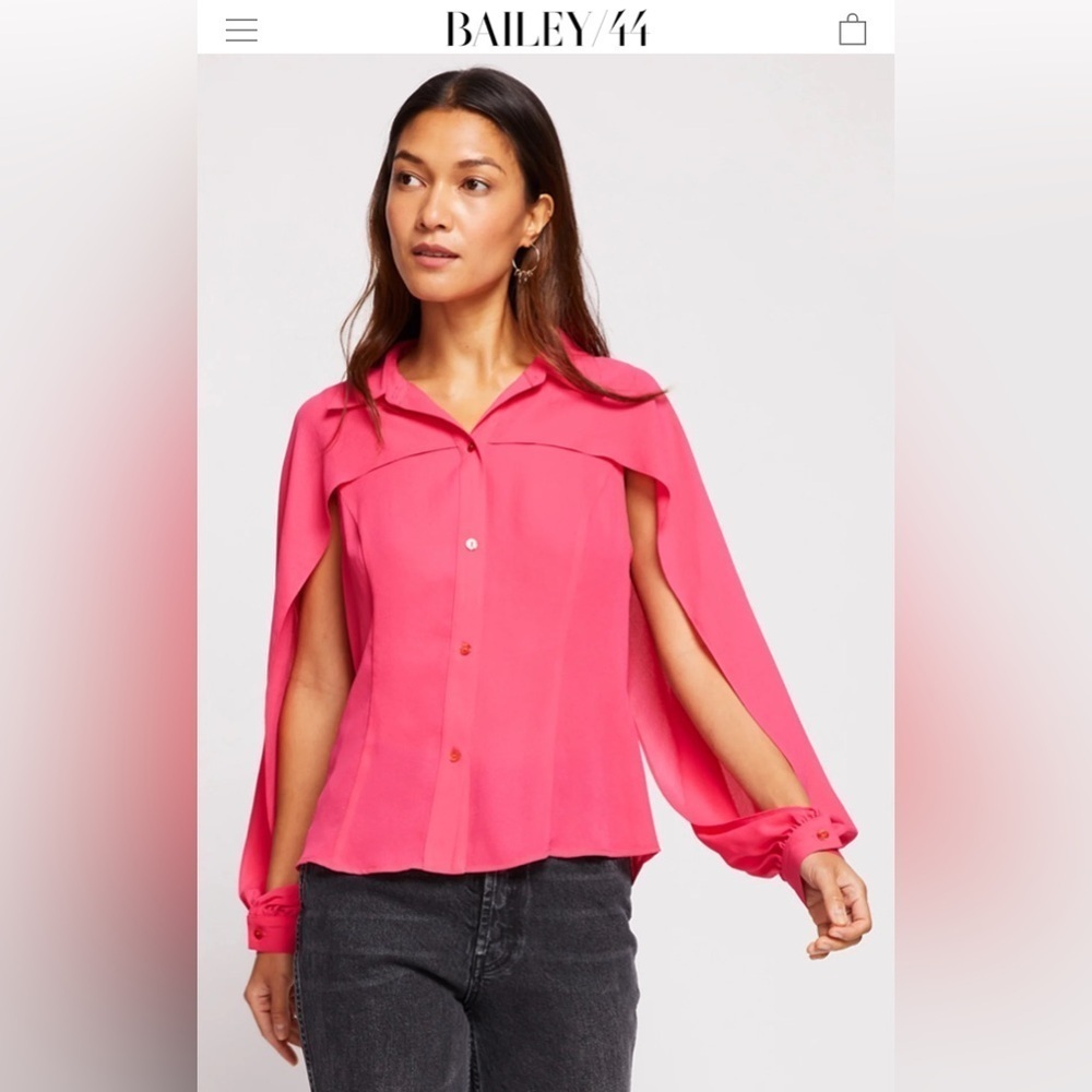 Revolve Siff Blouse in Fuchsia from Bailey 44